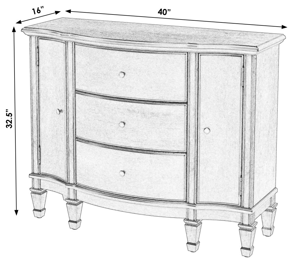 Sheffield 3 Drawer 2 Drawer Accent Cabinet   French Country   Accent Chests And Cabinets   by Butler Specialty Company  Houzz