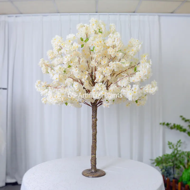 Artificial indoor cherry blossom tree wedding centerpieces decoration wood plastic artificial cherry blossom tree for outdoor