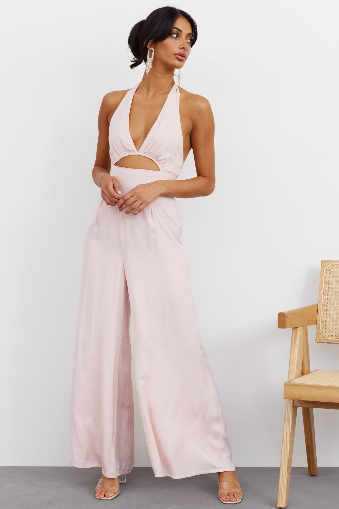 Sunset Glow Jumpsuit Blush