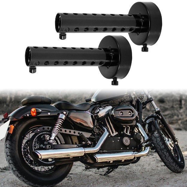 Unique Bargains Universal Motorcycle Exhaust Silencer 2 Pcs