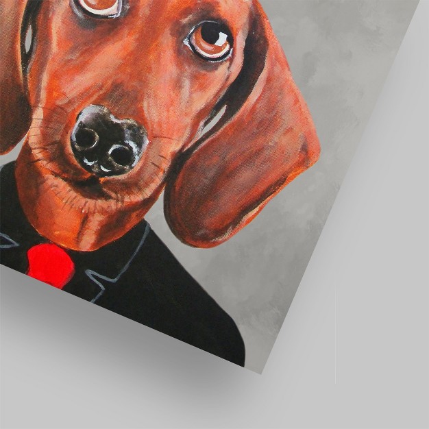 Americanflat Animal Modern Dachshund With Wineglass By Coco De Paris Poster