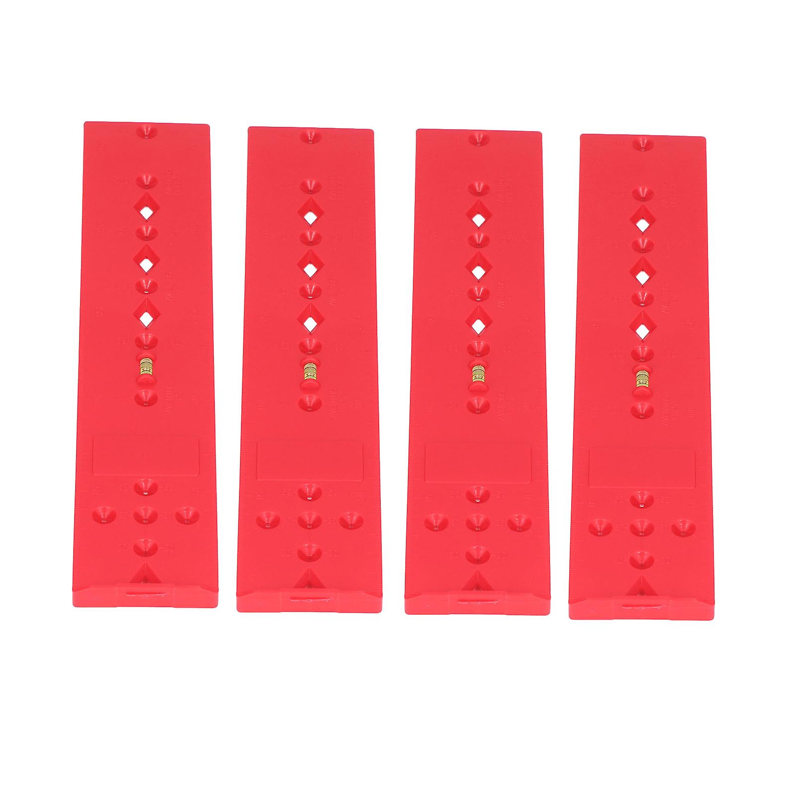 4pcs Drilling Guide Locator Accurate Positioning Light Weight Level Adjustment Drilling Locator For Woodworking