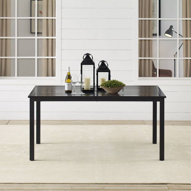 Kaplan Rectangle Outdoor Dining Table Oil Rubbed Bronze Crosley