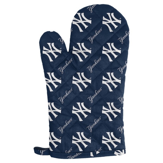 Mlb New York Yankees Apron Mitt Hat Grill Tool Set 3pc