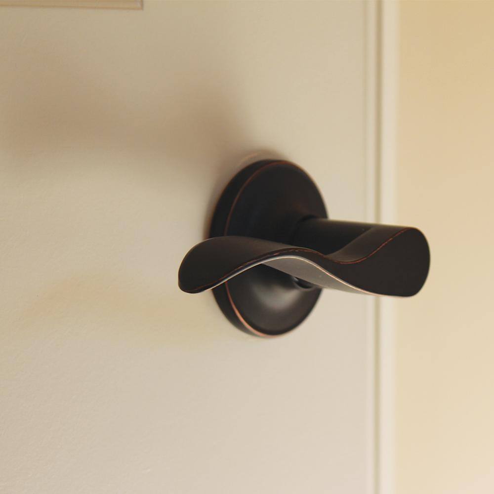 DELANEY HARDWARE Callan Bennett Edged Oil Rubbed Bronze HallCloset Door Handle BN5017R