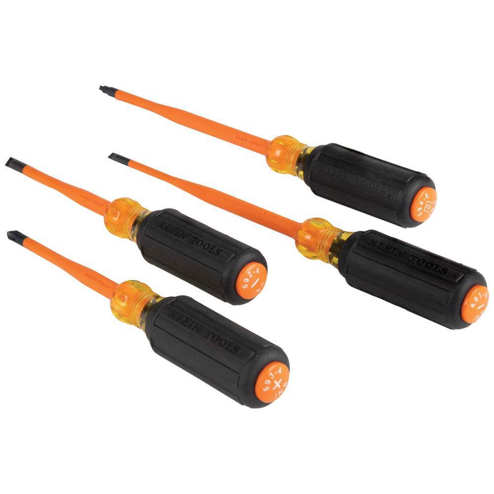 Klein Tools Slim-Tip Insul Screwdrivers 4-pc 33734INS from Klein Tools