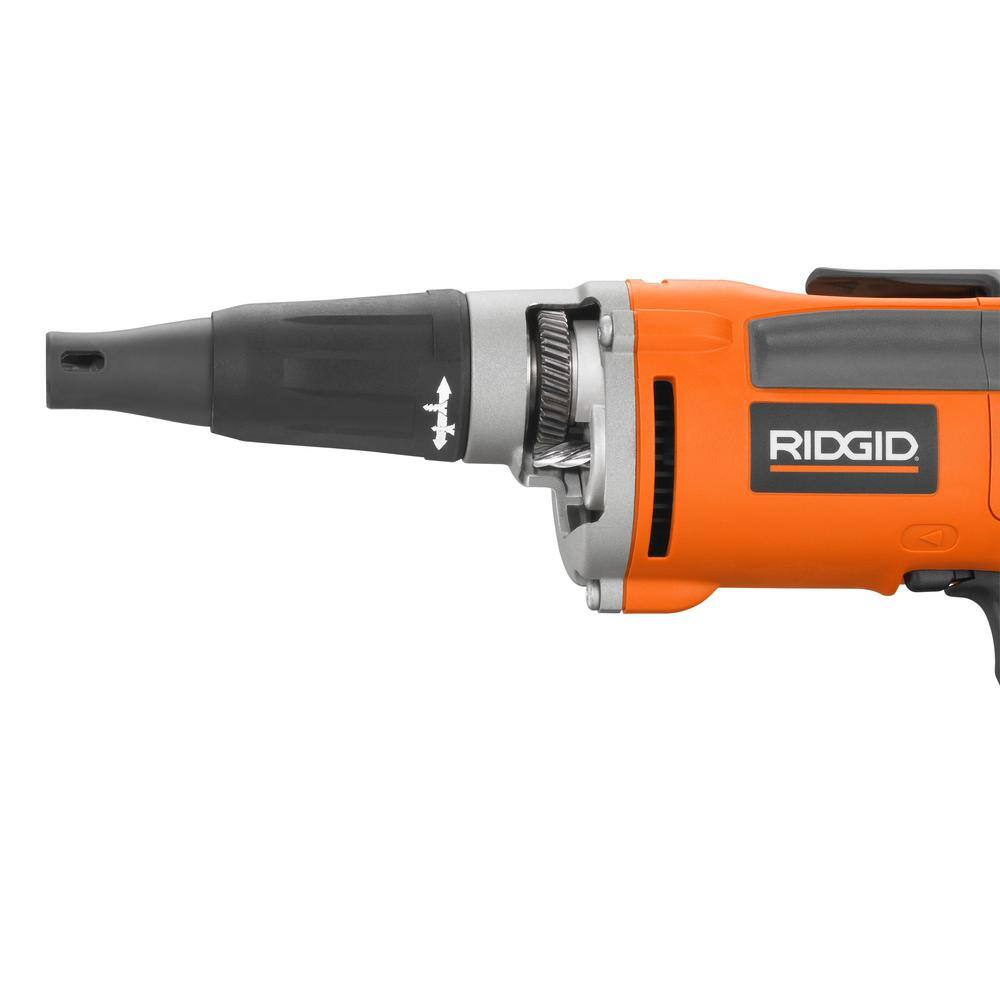 RIDGID 6.5 Amp Corded 14 in. Heavy-Duty VSR Drywall Screwdriver R60002