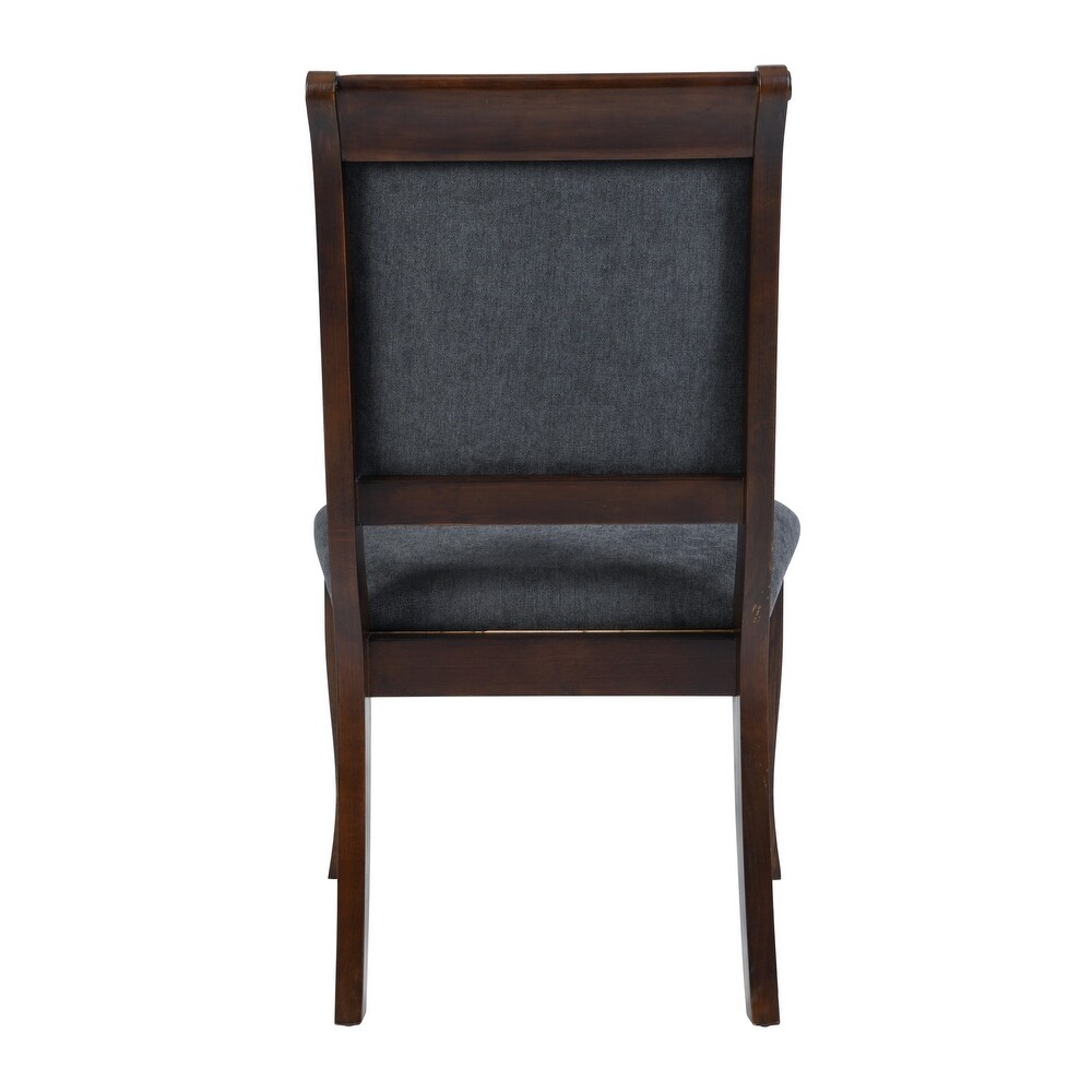 Homy Casa Upholstery Solid Wood Dining Chairs(Set of 2/4)