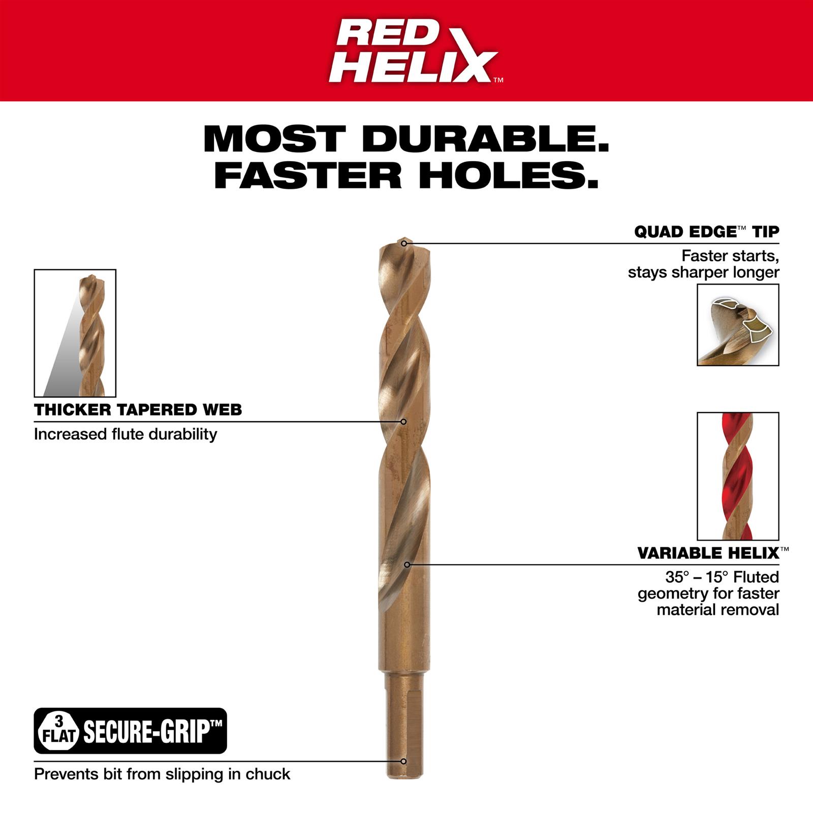 Milwaukee Tool 48-89-2531 Milwaukee RED HELIX Cobalt Drill Bits