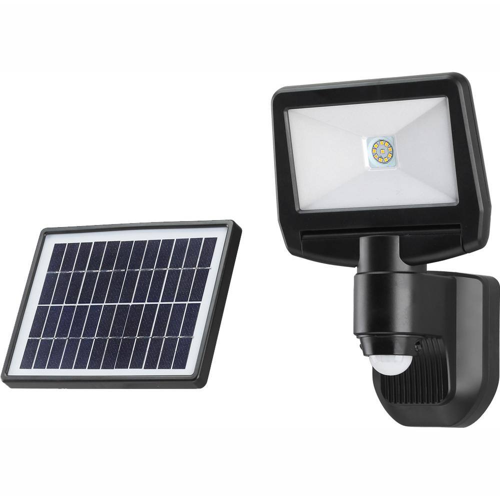 Link2Home 900 Lumen Motion Activated Solar Security Light - Integrated LED Flood Light Waterproof Dusk to Dawn Photocell Sensor EM-SL700B