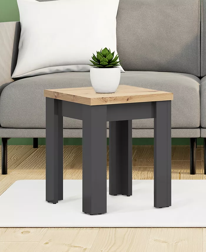 Lifestyle Solutions 17 H Wood Liverpool Tall Side Table