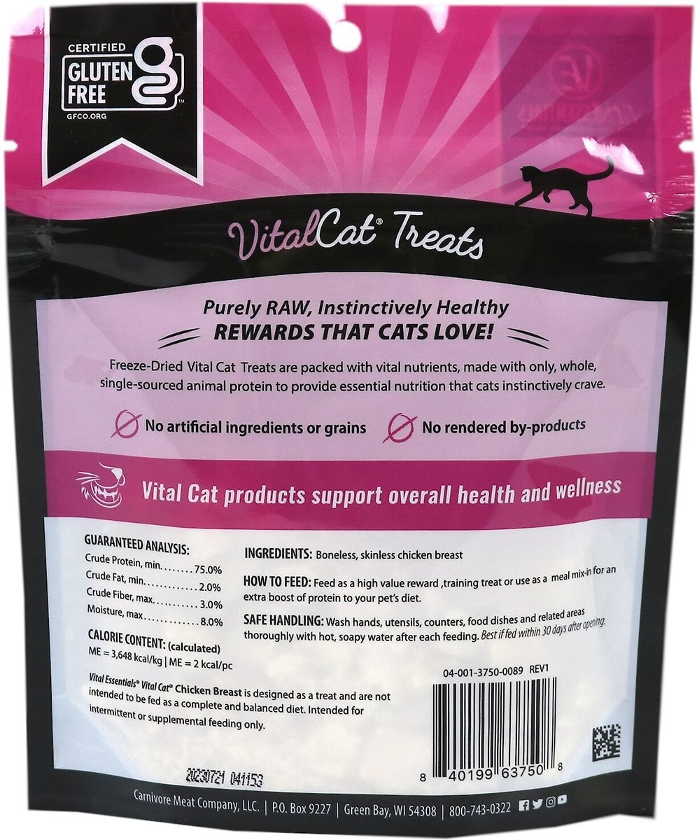 Vital Essentials Chicken Breast Freeze-Dried Cat Treats