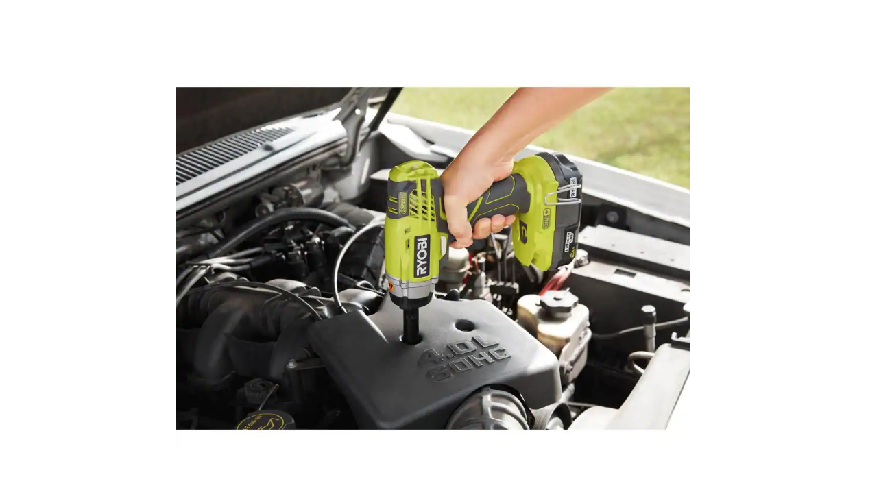 RYOBI P263K ONE+ 18V Cordless 3/8 in. Impact Wrench Kit with 1.5 Ah Battery and Charger