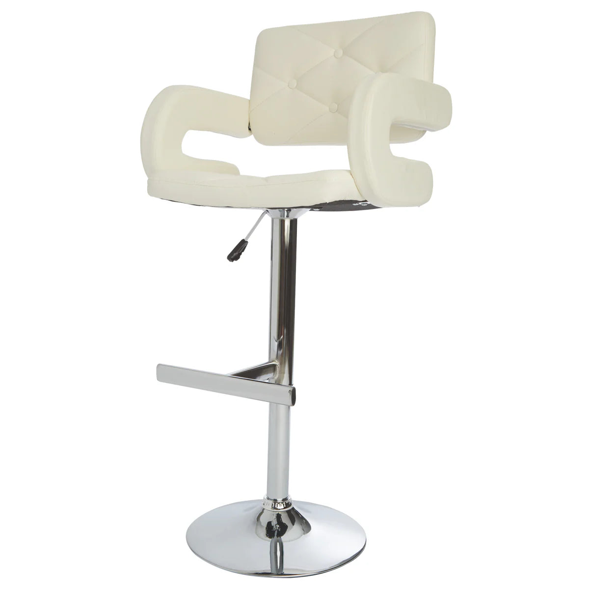 IVFC-IPS131-WHT | Vera Diamond Tufted Vanity Stool