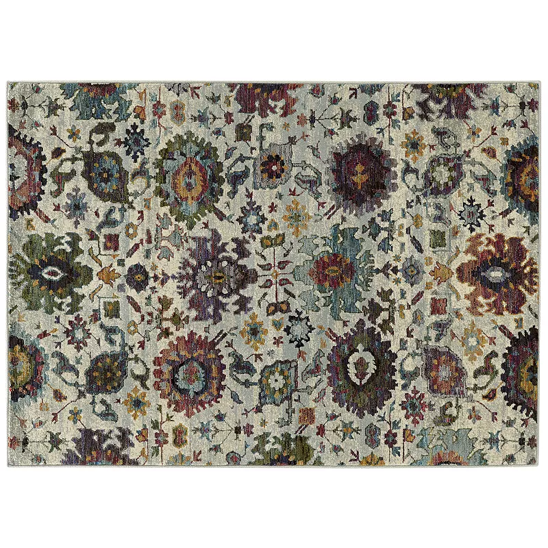 StyleHaven Alexander Updated Traditional Floral Ikat Rug