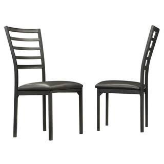 HomeSullivan Miona Black Metal Side Chair (Set of 4) 405038S4PC