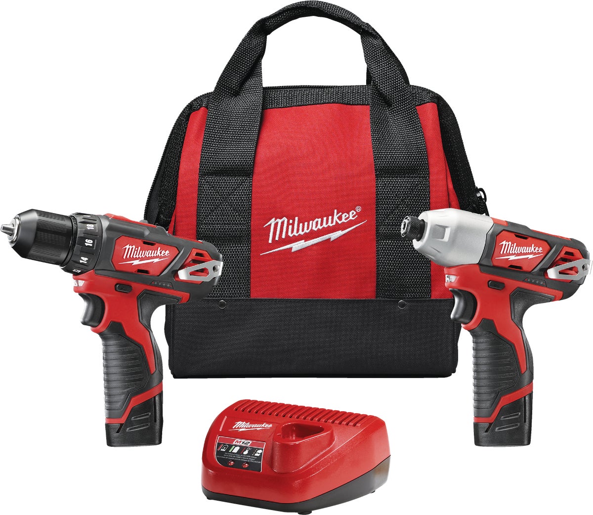 MW M12 Li-Ion Drillamp Impact Cordless Tool Combo Kit