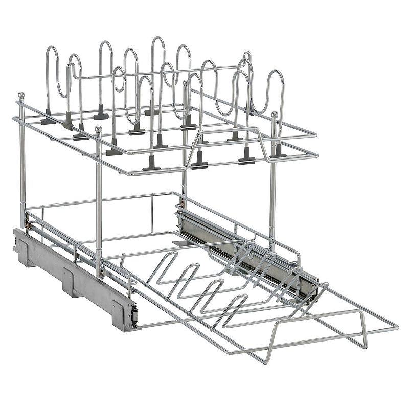 Household Essentials 14 Pot and Pan Under-Cabinet Lid Organizer