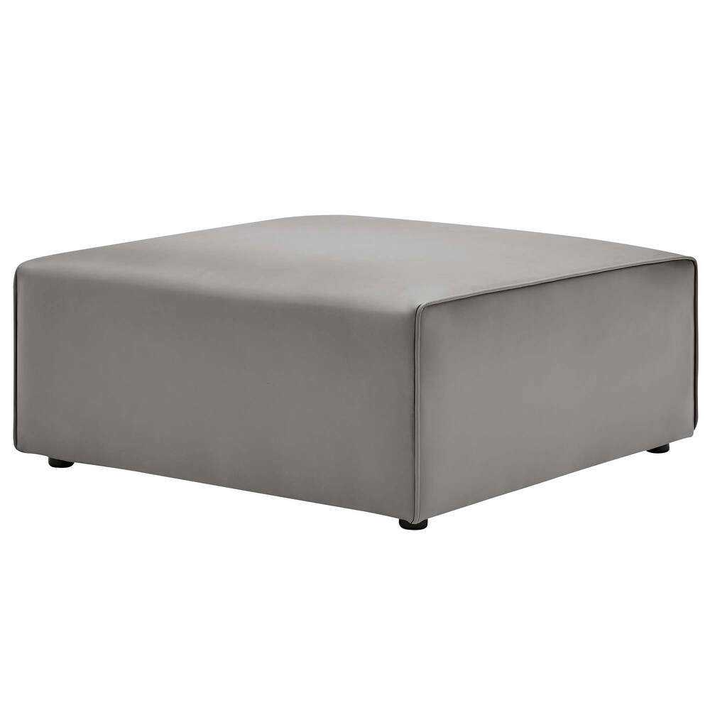 Mingle Performance Vegan Leather Ottoman