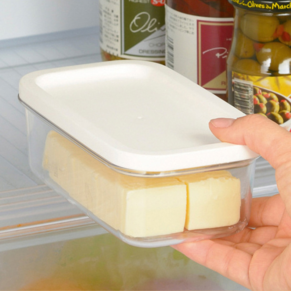 Dido Butter Box with Lid Stainless Steel Dish Cheese Slicing Fresh Keeping Sealed Rectangle Storage Container