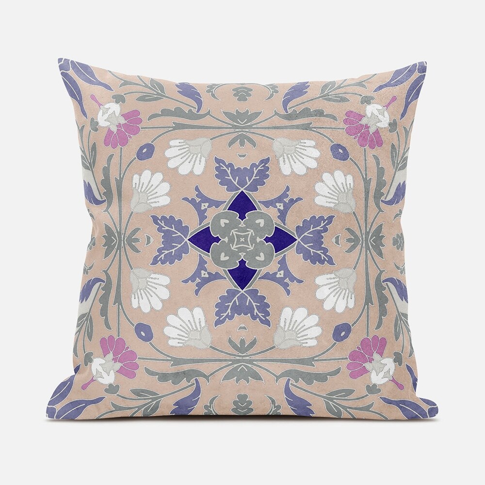 Amrita Sen Venetian Flower Paisley Duo Indoor Outdoor Pillow Zip