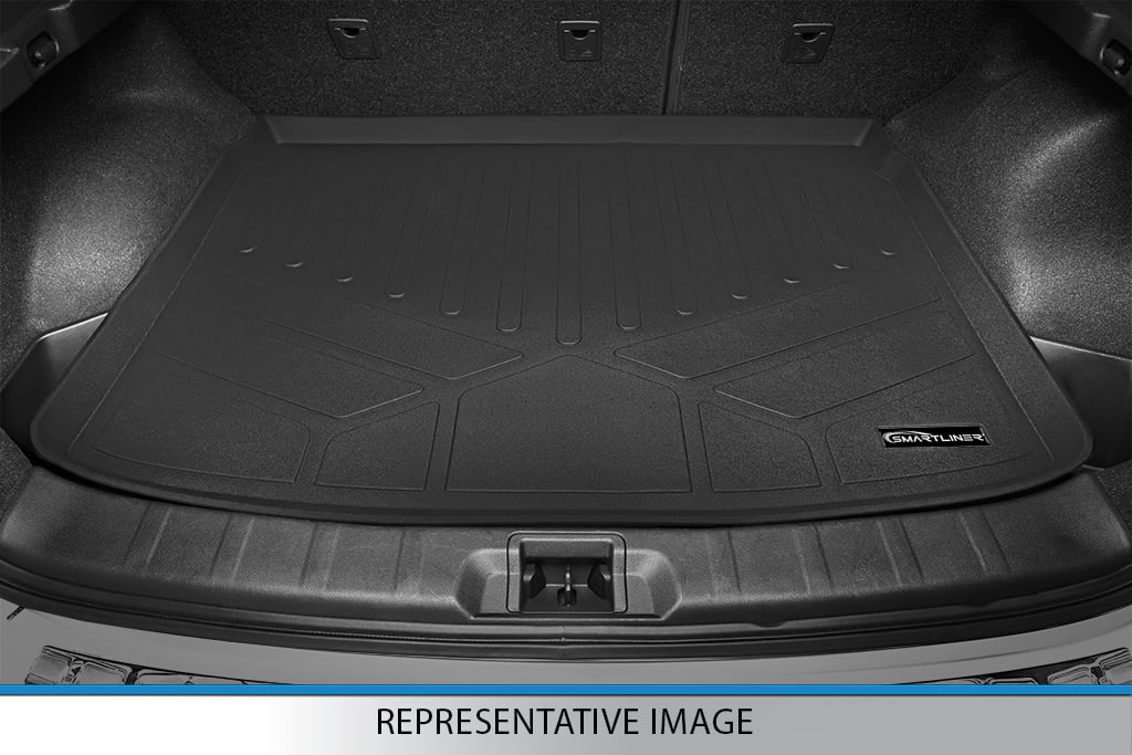 Smartliner SD0419 All Weather Custom Trunk Floor Mat Cargo Liner for 2019-2022 Cadillac XT4and#44; Black