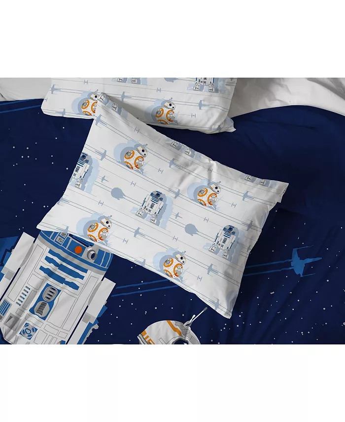 Saturday Park Star Wars Droids 100% Organic Cotton Queen Bed Set