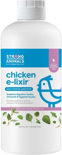 Strong Animals Chicken E-lixir Poultry Supplement， 32-oz bottle