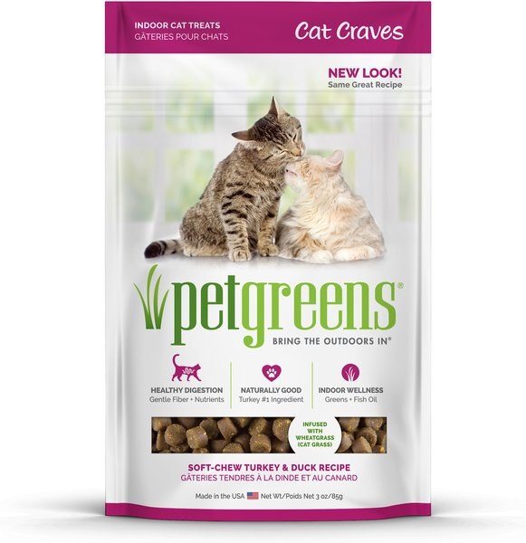 Pet Greens Cat Craves Turkey and Duck Semi-Moist Cat Treats