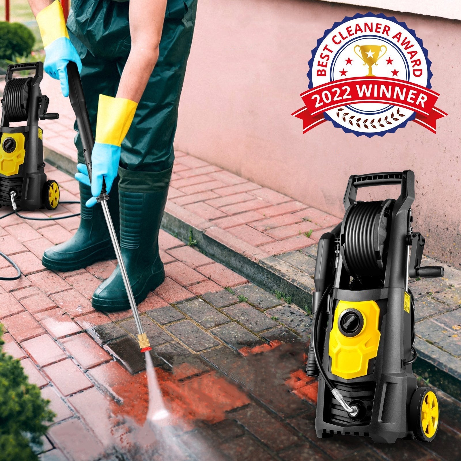 Advanced Powerful 2000PSI Electric Pressure Washer With 5 Nozzles