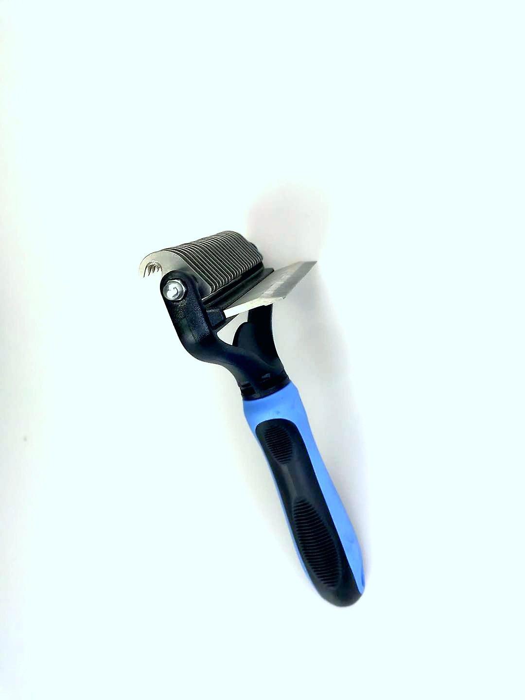 Pet Grooming Brush For Dogs/cats， 2 In 1 Deshedding Tool and Dematting Undercoat Rake For Mats and Tangles Removing， Reduces Shedding By Up To 95%， Great