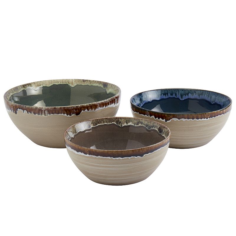 Tabletops Gallery Tuscon 3-pc. Serving Bowl Set