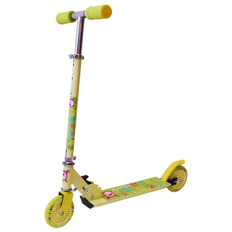 Factory supply fashionable foot kick scooter kids mini baby scooter with led light pvc wheels aluminium steel frame bike scooter