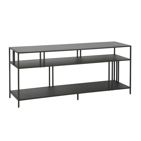 Cortland Rectangular TV Stand with Metal Shelves for TV's up to 60