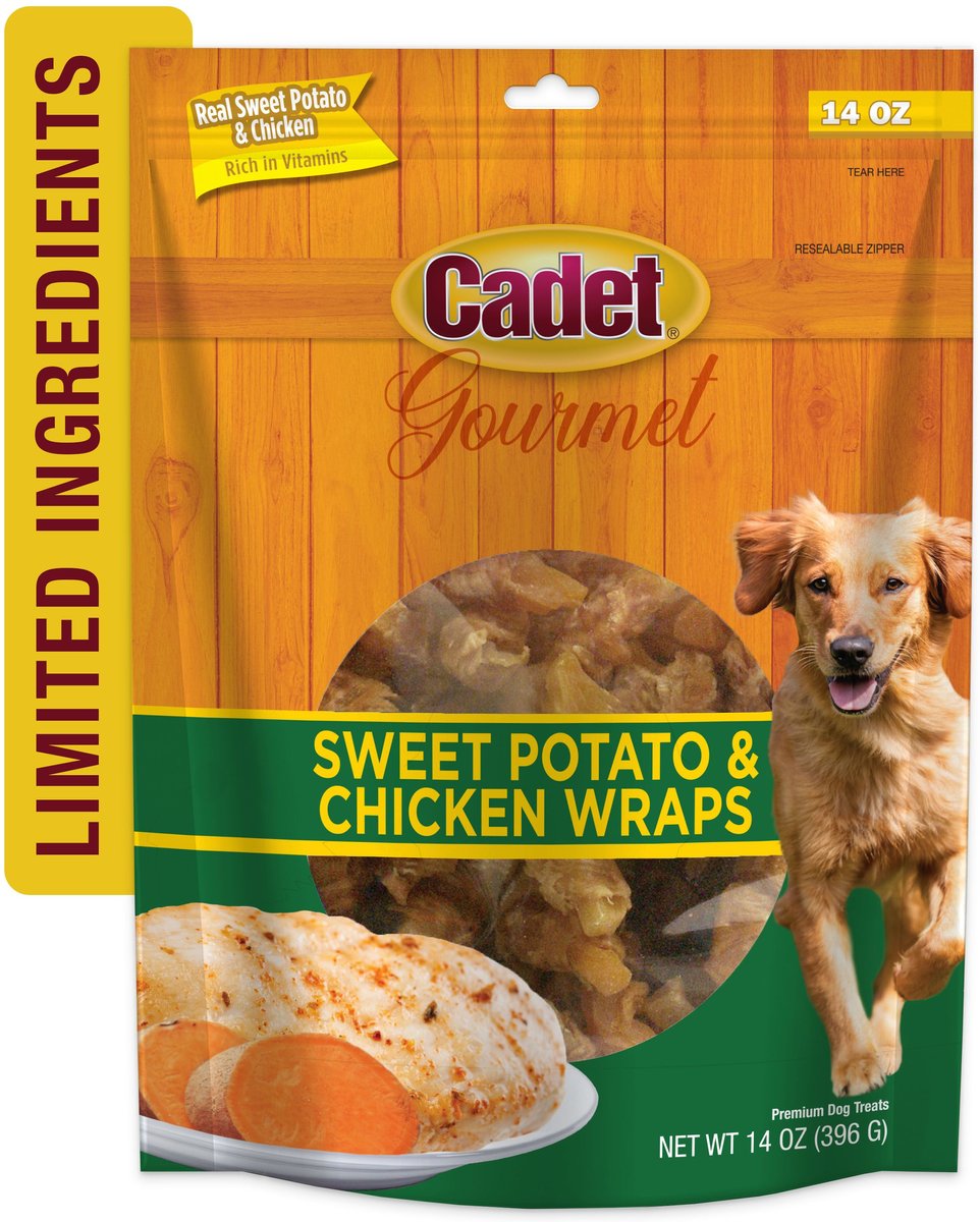 Cadet Gourmet Chicken-Wrapped Sweet Potato Dog Treat Wraps