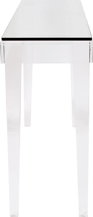 Console Table HOWARD ELLIOTT CLARETTE Crystal Clear Acrylic Tempered   Contemporary   Console Tables   by EuroLuxHome  Houzz