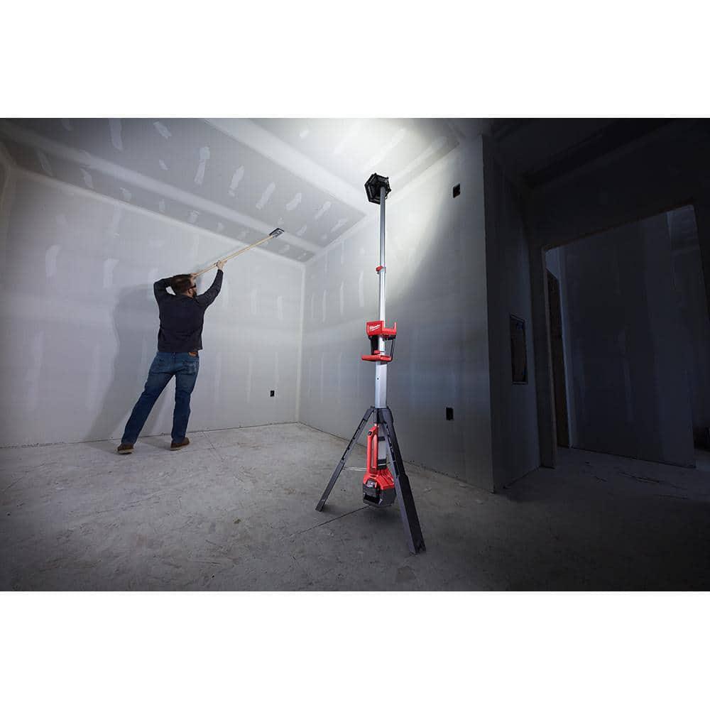 Milwaukee M18 18V LithiumIon Brushless Cordless String Trimmer  and M18 Rocket Tower Light