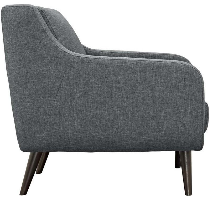 Verve Living Room Furniture Upholstered Fabric 3 Piece Set   Midcentury   Living Room Furniture Sets   by Uber Bazaar  Houzz