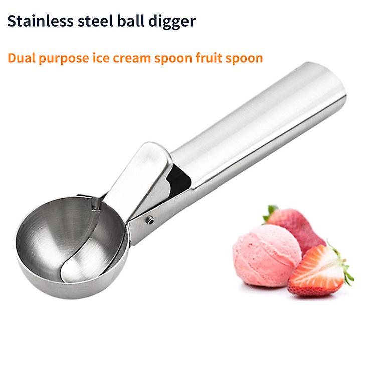 Born Pretty Factory Wholesale Stainless Steel Cream Dipper Dual-purpose Ice Cream Ball Scoop Ice Cream Fruit Spoon Ball Scoop