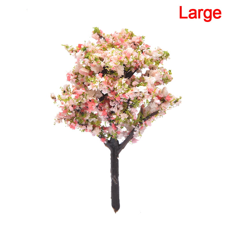 MageCrux Mini Peach Blossom Trees Micro Landscape Dollhouse Garden Decoration Accessory