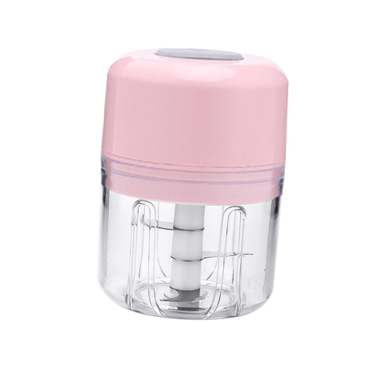 Ice Shaved Machine Wireless Electric Mini Garlic Chopper For Pepper Nuts Ice Pink