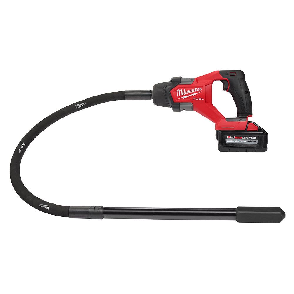 Milwaukee M18 FUEL 4' Concrete Pencil Vibrator Kit 2910-21 from Milwaukee