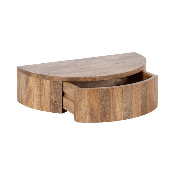 Kate and Laurel Reid Floating Wood Side Table - 20x11x6