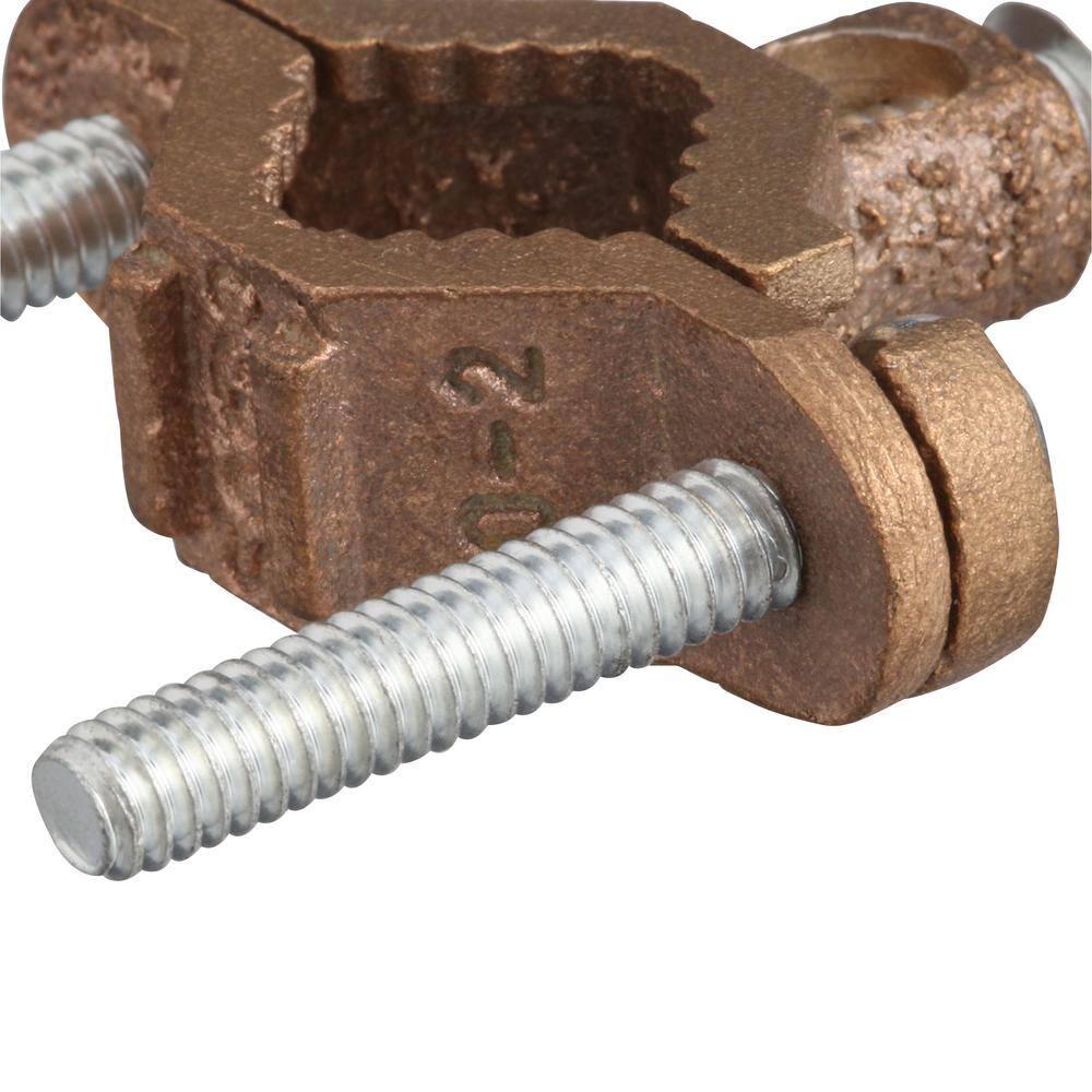 Commercial Electric 12 in. to 1 in. Bronze Ground Clamp J-B1-25