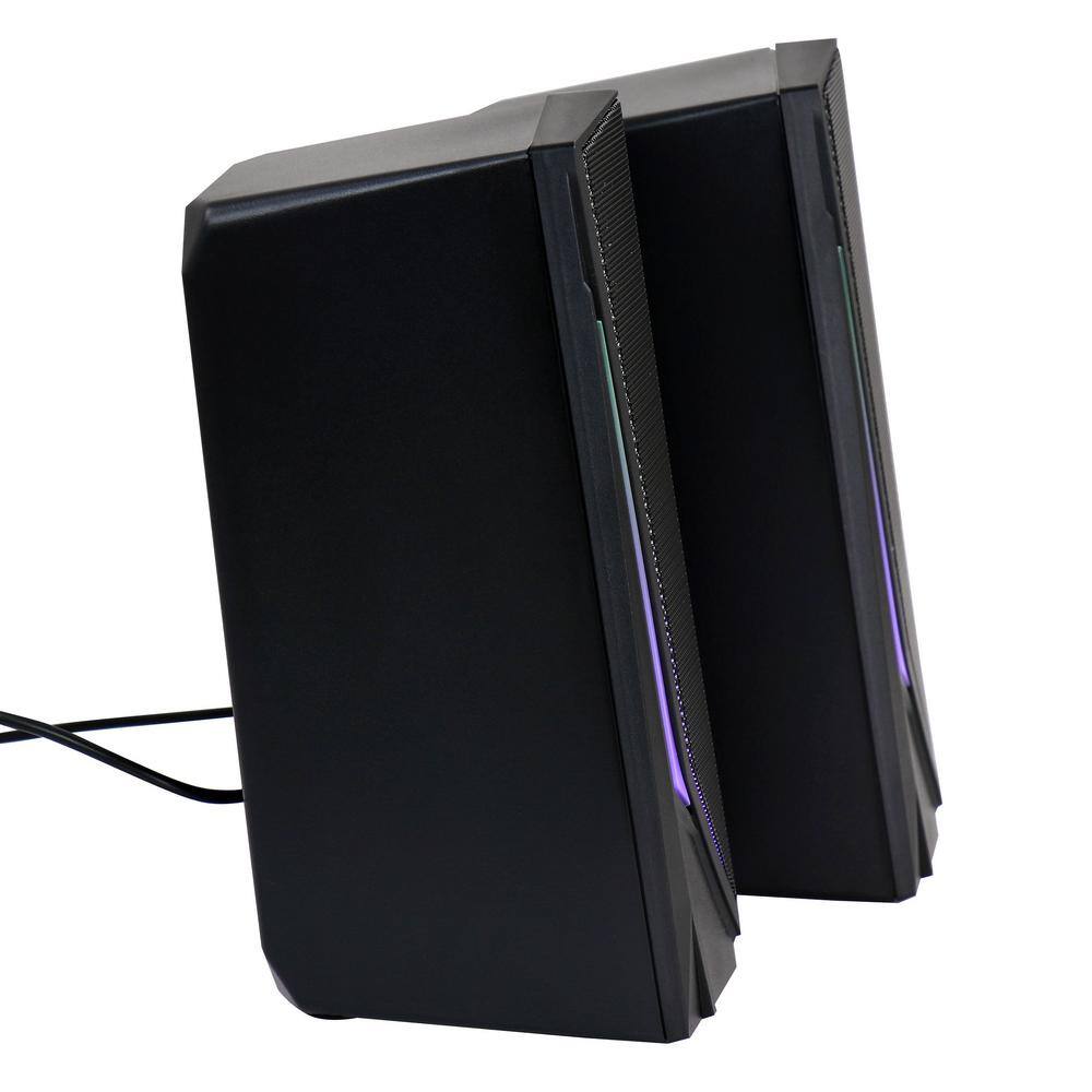 BEFREE SOUND 2.0 Computer Gaming Speakers with LED RGB Lights 985117828M