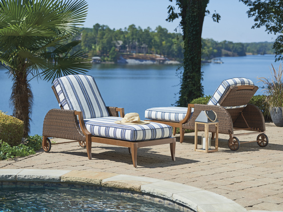 Chaise Lounge   Tropical   Outdoor Chaise Lounges   by Lexington Home Brands  Houzz