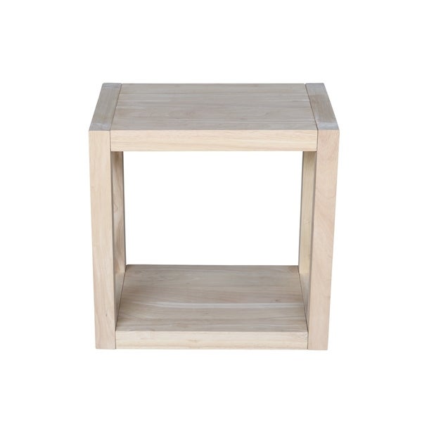 Hampton Solid Wood Unfinished Narrow End Table