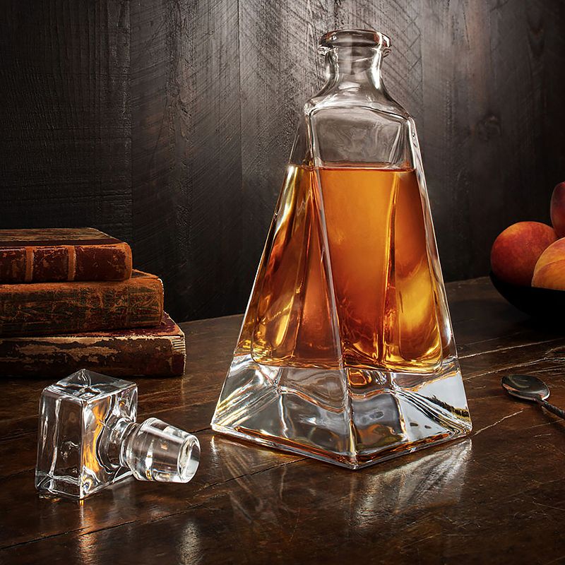 JoyJolt Atlas 22-oz. Crystal Modern Whiskey Decanter