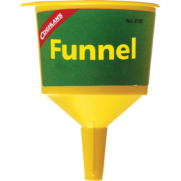 Coghlan x27 s Polypropylene Camping Funnel Yellow