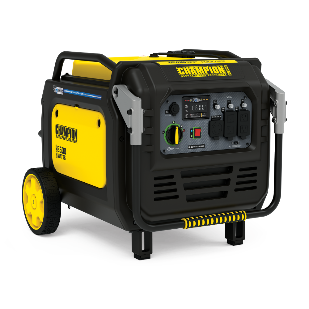 Champion 8500 Watt Portable Electric Start Inverter Generator with Quiet Technology and CO Shield ;